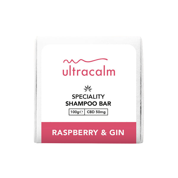 Ultracalm 50mg CBD Shampoo Bar 100g - Flavour: Raspberry Gin