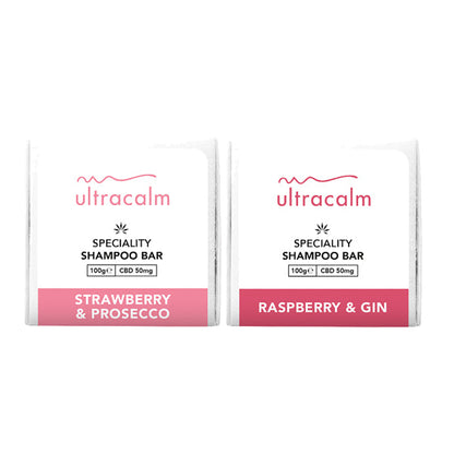 Ultracalm 50mg CBD Shampoo Bar 100g - Flavour: Raspberry Gin