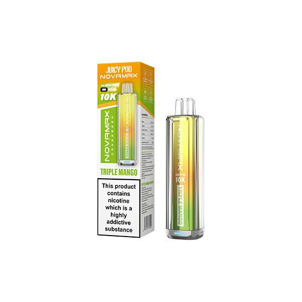 20mg Juicy Pod Novamax Disposable Pod Vape Kit 10000 Puffs - Flavour: Lemon & Lime