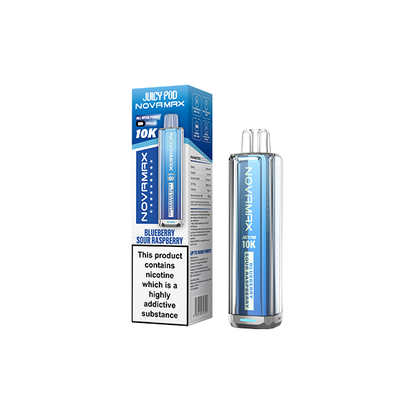 20mg Juicy Pod Novamax Disposable Pod Vape Kit 10000 Puffs - Flavour: Juicy Peach