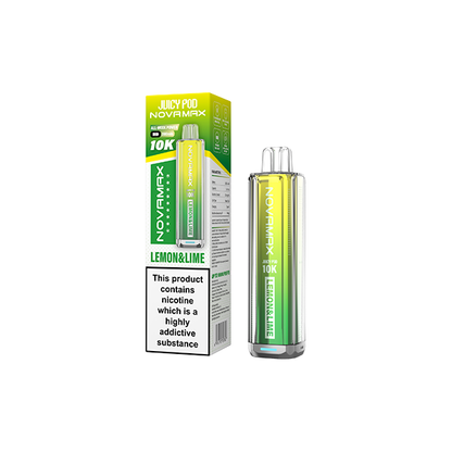20mg Juicy Pod Novamax Disposable Pod Vape Kit 10000 Puffs - Flavour: Pineapple Soda Lemonade