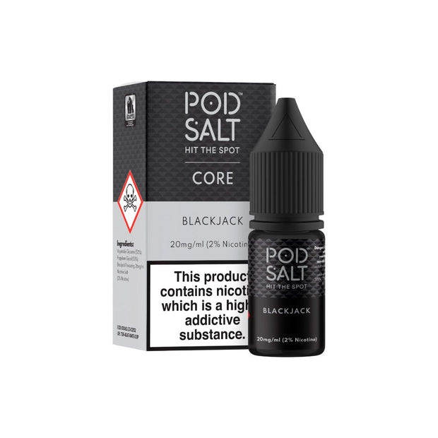11mg Pod Salt Core 10ml Nic Salts (50VG/50PG) - Flavour: Grape Ice