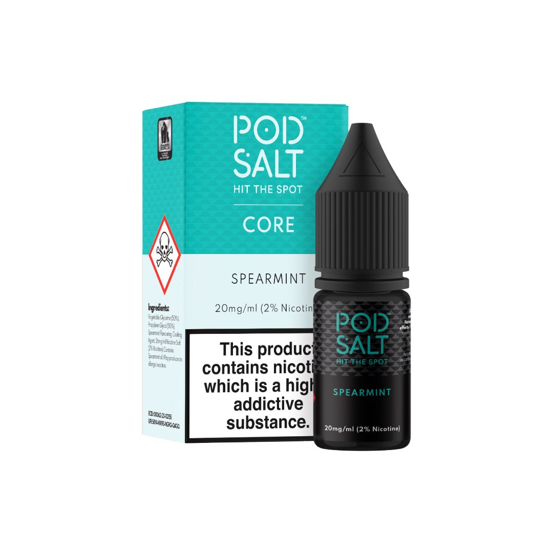 11mg Pod Salt Core 10ml Nic Salts (50VG/50PG) - Flavour: Blackcurrant Menthol