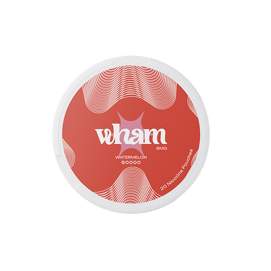 6mg Wham Regular Nicotine Pouch - 20 Pouches - Flavour: Watermelon