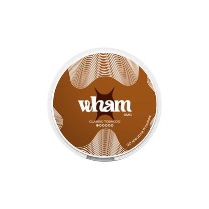 6mg Wham Regular Nicotine Pouch - 20 Pouches - Flavour: Berry Frost