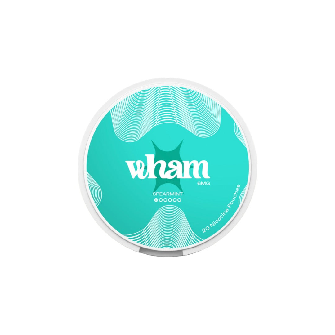 6mg Wham Regular Nicotine Pouch - 20 Pouches - Flavour: Winter Green