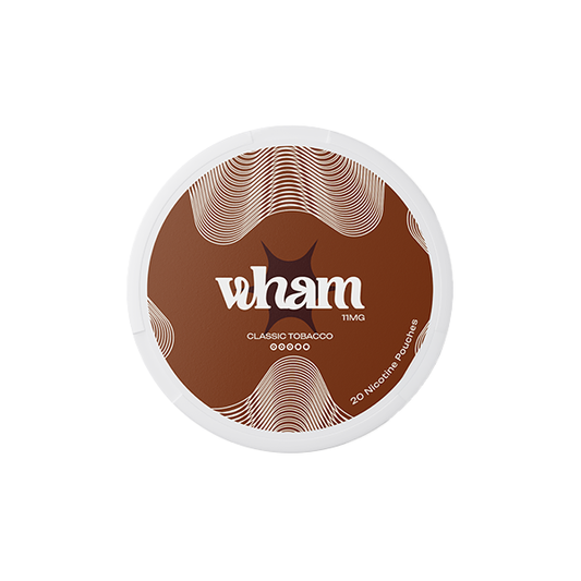 11mg Wham Regular Nicotine Pouch - 20 Pouches - Flavour: Classic Tobacco
