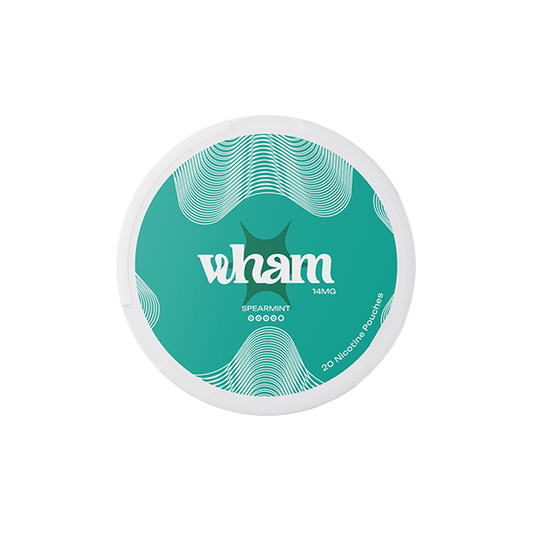 14mg Wham Regular Nicotine Pouch - 20 Pouches - Flavour: Winter Green