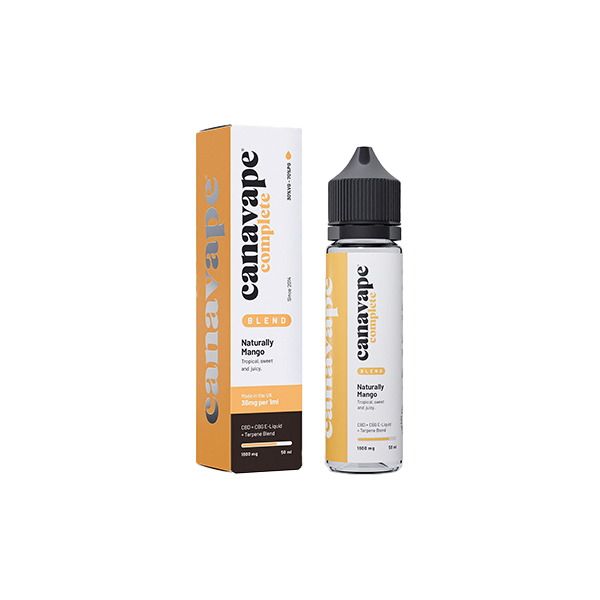 Canavape 1800mg Full-Spectrum CBD + CBG E-liquid 50ml (30VG/70PG) - Flavour: Super Lemon Haze