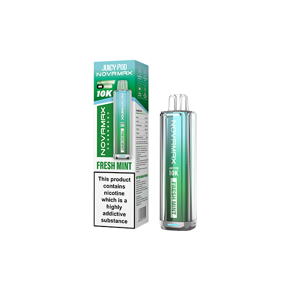 20mg Juicy Pod Novamax Disposable Pod Vape Kit 10000 Puffs - Flavour: Lemon & Lime