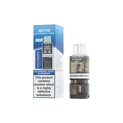20mg Juicy Pod Novamax Prefilled Pods 10000 Puffs - 1 Pcs - Flavour: Strawberry Burst