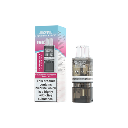 20mg Juicy Pod Novamax Prefilled Pods 10000 Puffs - 1 Pcs - Flavour: Blue Razz GB