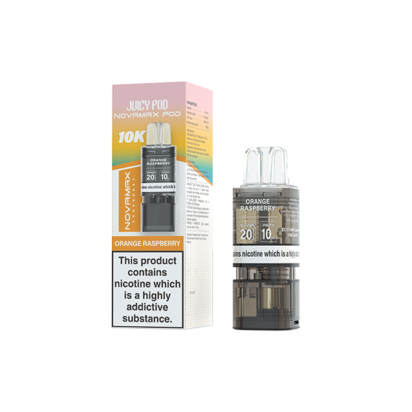 20mg Juicy Pod Novamax Prefilled Pods 10000 Puffs - 1 Pcs - Flavour: Sour Tropical Mix