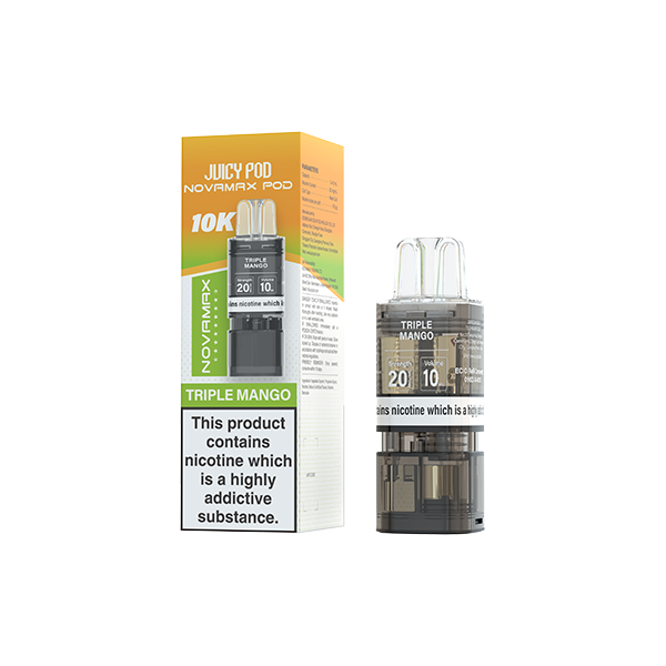 20mg Juicy Pod Novamax Prefilled Pods 10000 Puffs - 1 Pcs - Flavour: Sour Tropical Mix