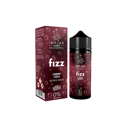 0mg Imp Jar Fizz 100ml Shortfill (50VG/50PG) - Flavour: Cherry Cola
