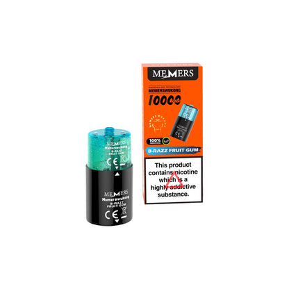 20mg Memers Wukong V10000 Prefilled Pods 10000 Puffs - 1 Pcs - Flavour: Mr Blue
