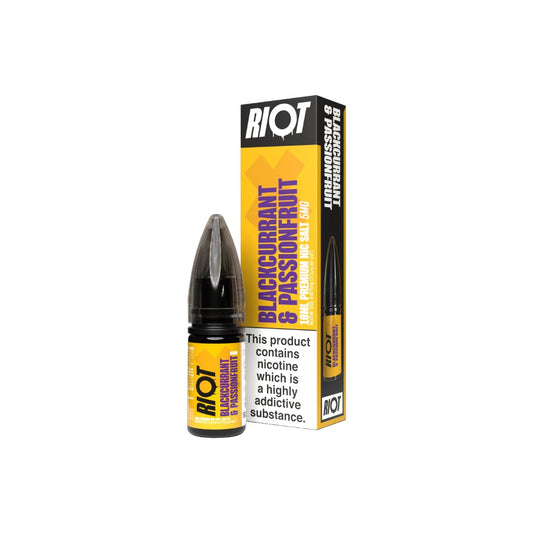 5mg RIOT X 10ml Nic Salts by Riot Squad (50VG/50PG) - Flavour: Dark Fruits