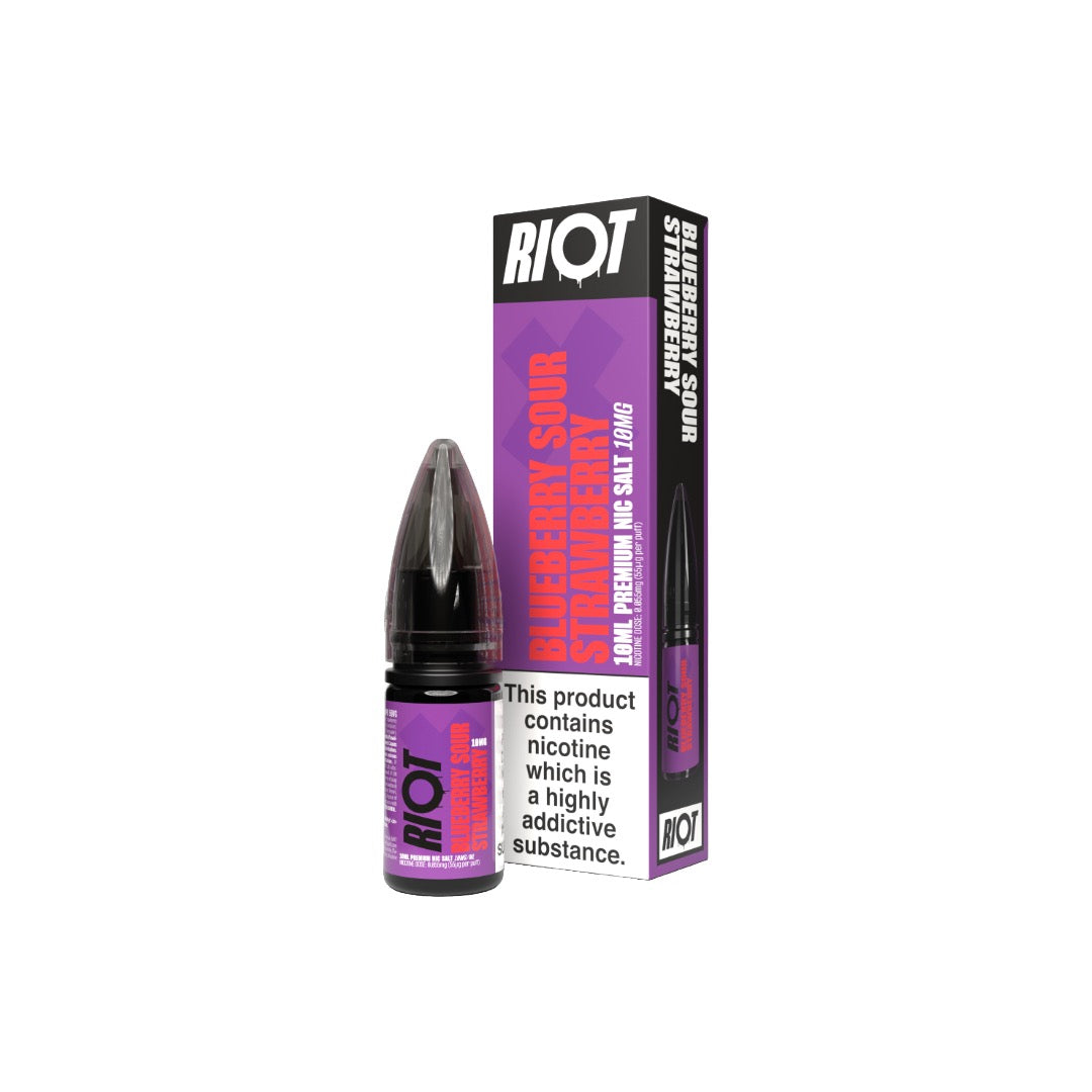 10mg RIOT X 10ml Nic Salts by Riot Squad (50VG/50PG) - Flavour: Cherry Ice