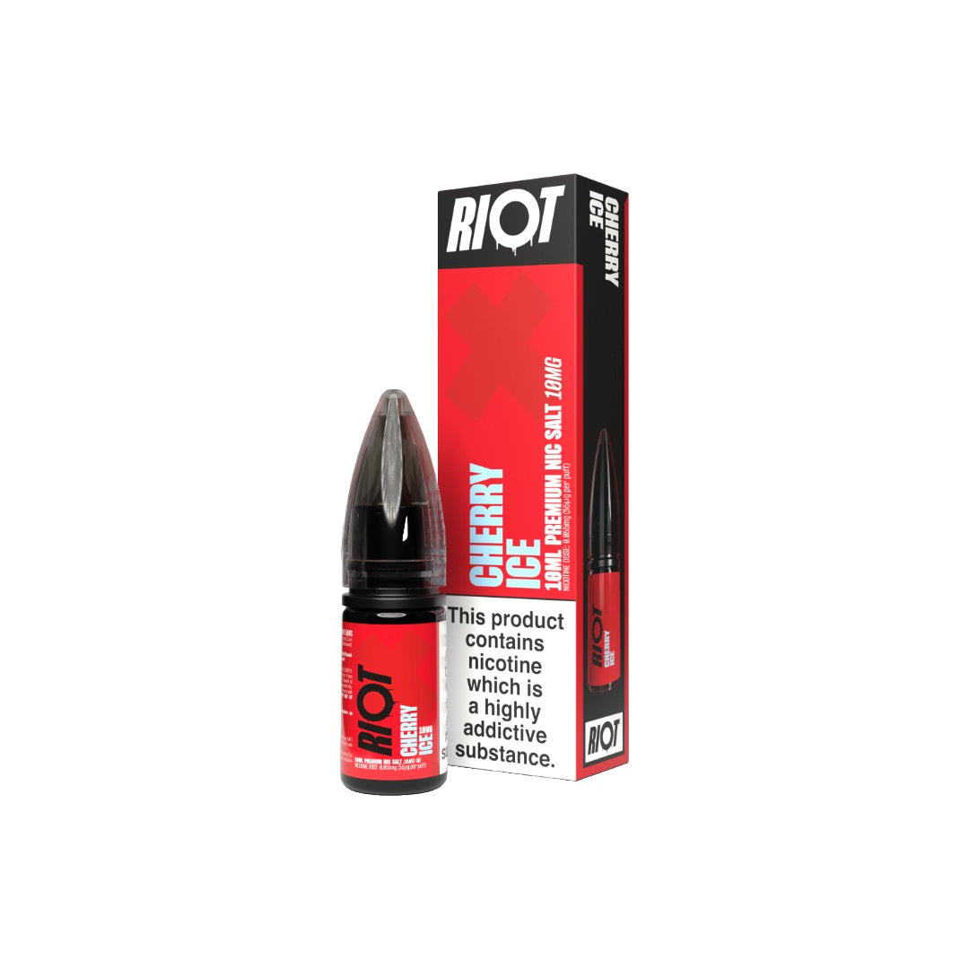 10mg RIOT X 10ml Nic Salts by Riot Squad (50VG/50PG) - Flavour: Sweet Mint