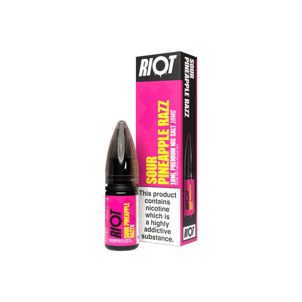 10mg RIOT X 10ml Nic Salts by Riot Squad (50VG/50PG) - Flavour: Orange & Raspberry Ice
