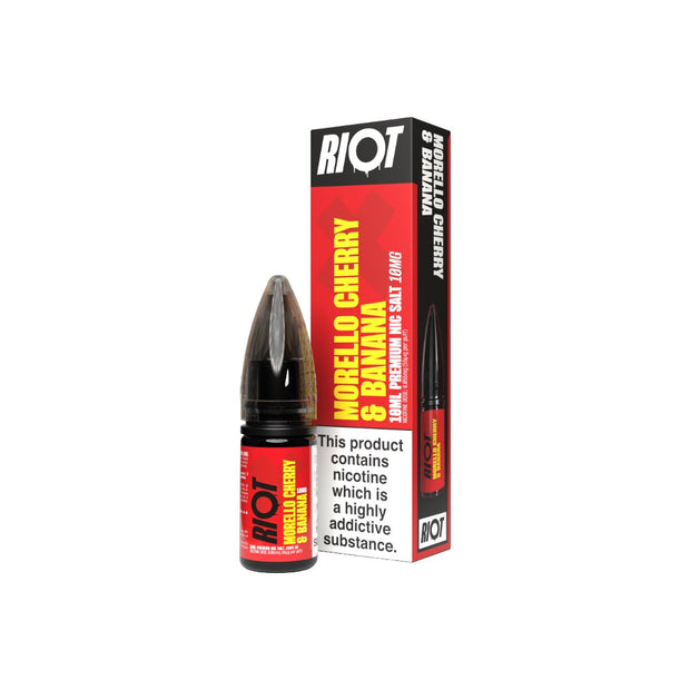 10mg RIOT X 10ml Nic Salts by Riot Squad (50VG/50PG) - Flavour: Orange & Raspberry Ice