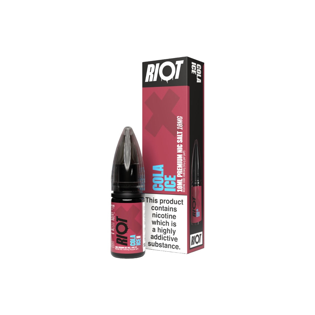 10mg RIOT X 10ml Nic Salts by Riot Squad (50VG/50PG) - Flavour: Orange & Raspberry Ice