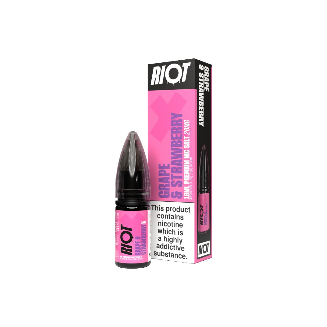20mg RIOT X 10ml Nic Salts by Riot Squad (50VG/50PG) - Flavour: Sour Pineapple Razz