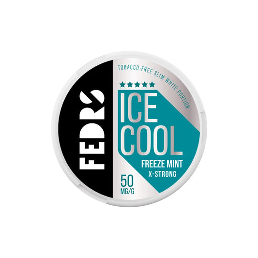 50mg FEDRS Ice Cool X-Strong Nicotine Pouch - 20 Pouches - Flavour: Blueberry