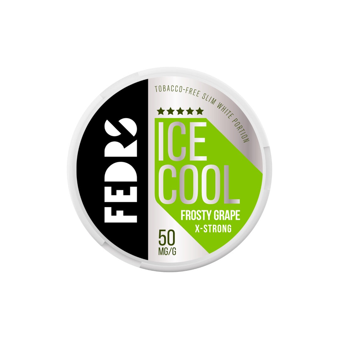 50mg FEDRS Ice Cool X-Strong Nicotine Pouch - 20 Pouches - Flavour: Ultra Mint