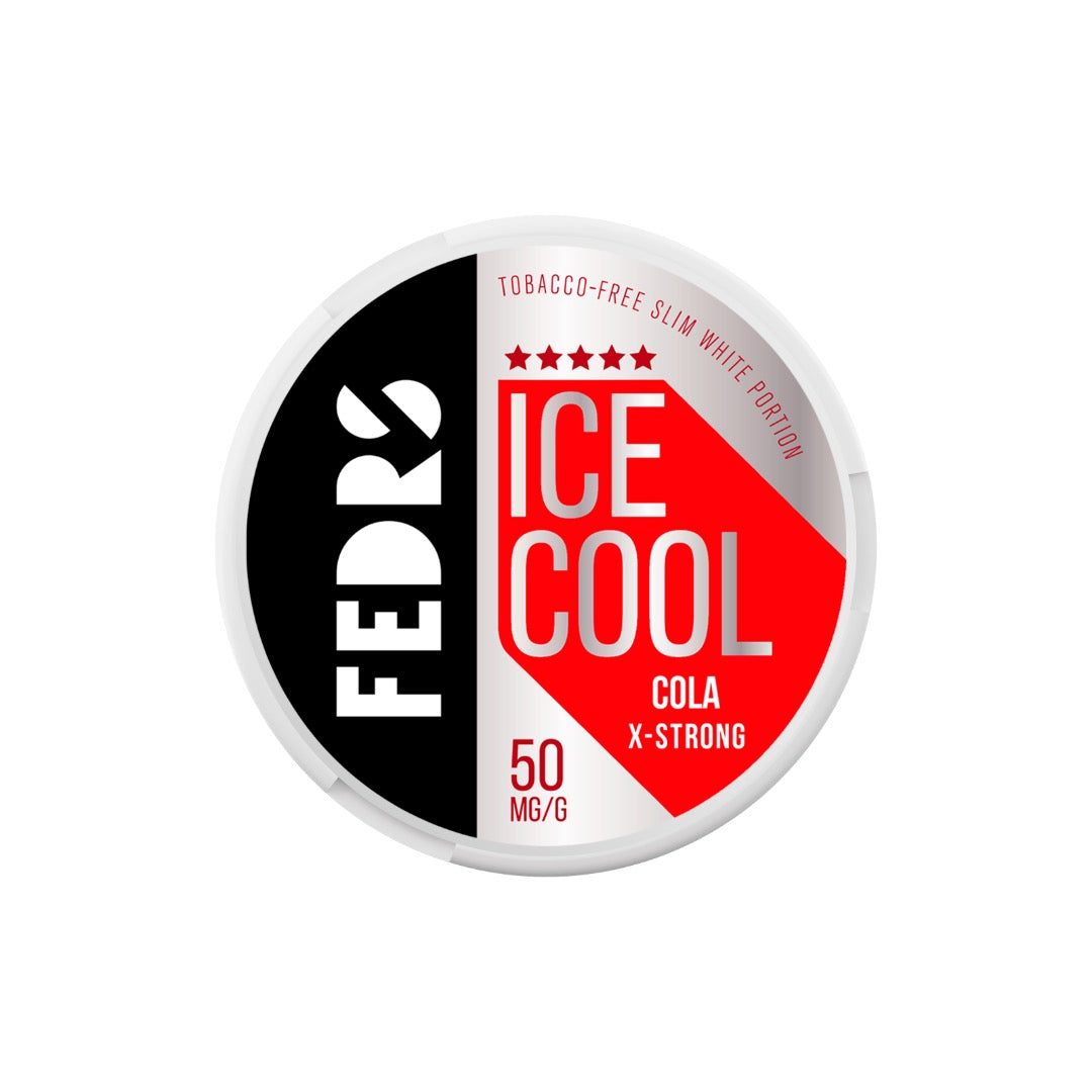 50mg FEDRS Ice Cool X-Strong Nicotine Pouch - 20 Pouches - Flavour: Freeze Mint