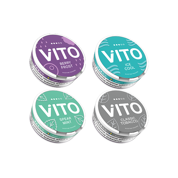 10mg VITO Nicotine Pouches - 20 Pouches - Flavour: Ice Cool