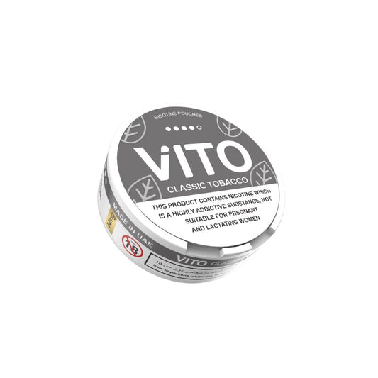 14mg VITO Nicotine Pouches - 20 Pouches - Flavour: Classic Tobacco