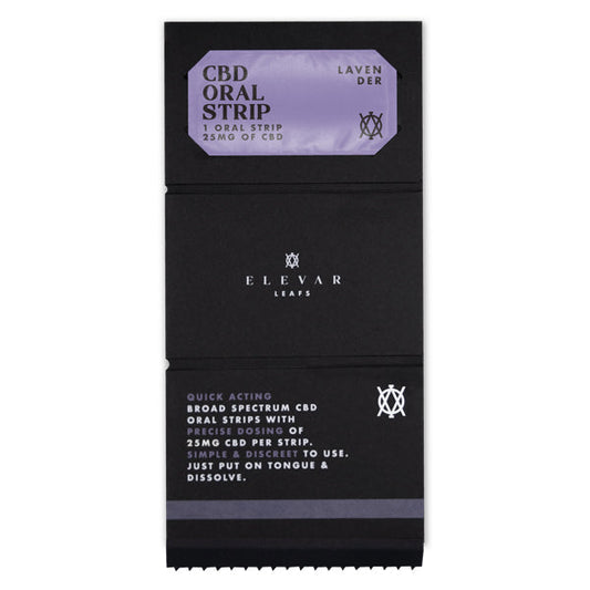 Elevar Leafs 125mg CBD Oral Strips - Flavour: Fresh Mint