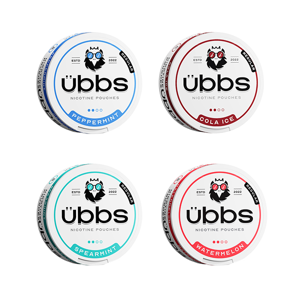 6mg Übbs Regular Strength Nicotine Pouches - 20 Pouches - Flavour: Peppermint