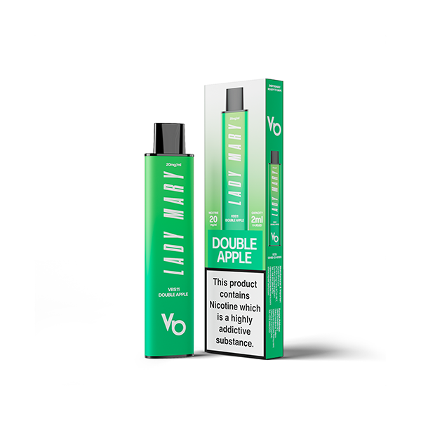 20mg Lady Mary VBS11 Disposable Vape 600 Puffs - Flavour: Blackcurrant Squash