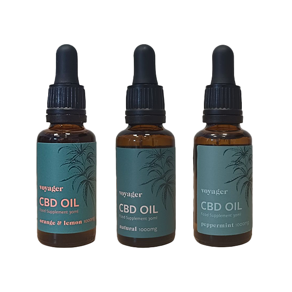 Voyager 1000mg CBD Oil 30ml - Flavour: Orange and Lemon