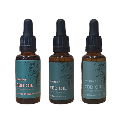 Voyager 1000mg CBD Oil 30ml - Flavour: Orange and Lemon
