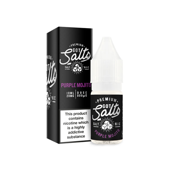 10mg Got Salts 10ml Nic Salts (50VG/50PG) - Flavour: Grape Ice