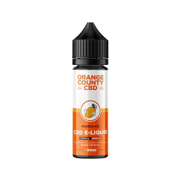 Orange County CBD 1500mg Broad Spectrum CBD E-liquid 50ml (60VG/40PG) - Flavour: The OC