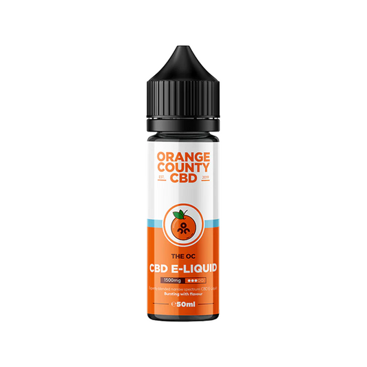 Orange County CBD 1500mg Broad Spectrum CBD E-liquid 50ml (60VG/40PG) - Flavour: Heisen