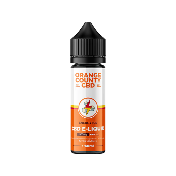 Orange County CBD 1500mg Broad Spectrum CBD E-liquid 50ml (60VG/40PG) - Flavour: Rainbow Candy