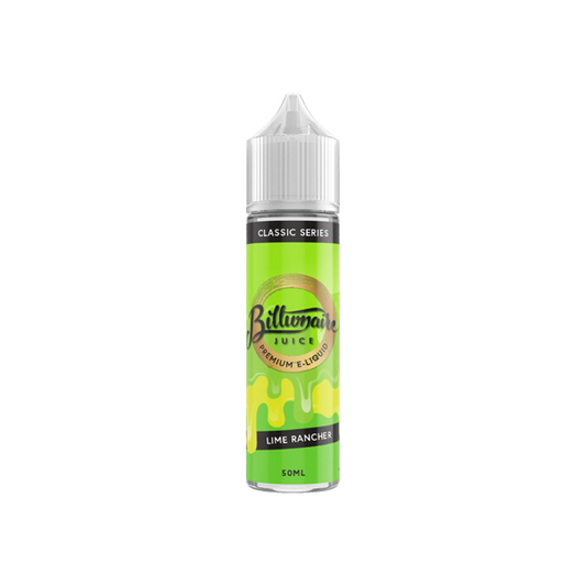 Billionaire Juice Classic Series 50ml Shortfill 0mg (70VG/30PG) - Flavour: Lime Rancher