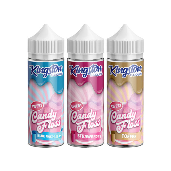 Kingston Sweet Candy Floss 120ml Shortfill 0mg (70VG/30PG) - Flavour: Blue Raspberry Candy Floss