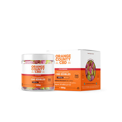 Orange County CBD 400mg Gummies - Small Pack - Variety: Gummy Cherries