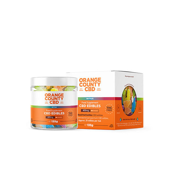 Orange County CBD 400mg Gummies - Small Pack - Variety: Gummy Cherries