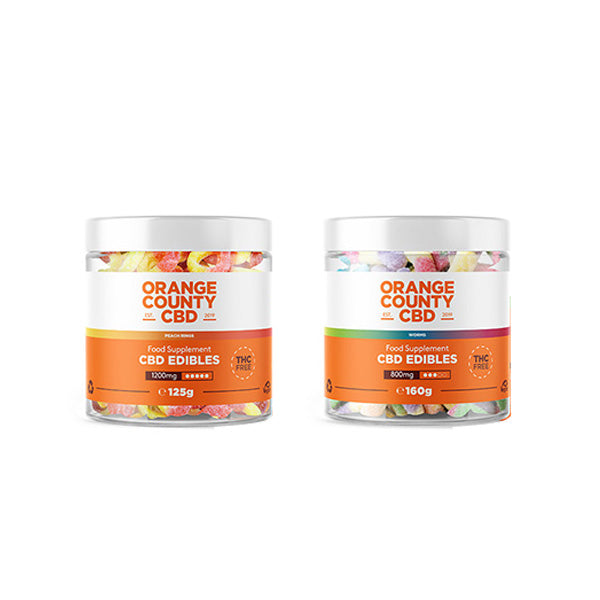 Orange County CBD 1200mg Gummies - Small Pack - Variety: Gummy Cubes