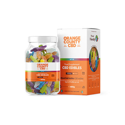 Orange County CBD 1600mg Gummies - Large Pack - Variety: Gummy Strawberries