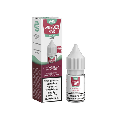 20mg Wunderbar 6000 Salts 10ml Nic Salts (60PG/40VG) - Flavour: Watermelon Ice