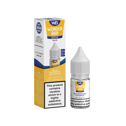 20mg Wunderbar 6000 Salts 10ml Nic Salts (60PG/40VG) - Flavour: Raspberry Pineapple