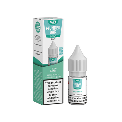 20mg Wunderbar 6000 Salts 10ml Nic Salts (60PG/40VG) - Flavour: Raspberry Pineapple